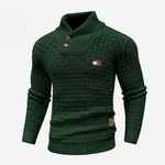 Knitted Sweater with Buttoned Collar || CLEARANCE SALE