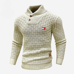 Knitted Sweater with Buttoned Collar || CLEARANCE SALE