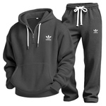 Waffle-Knit Performance Hoodie Jogger Set - Clearance Sale