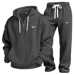 Waffle-Knit Performance Hoodie Jogger Set - Clearance Sale