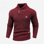 Knitted Sweater with Buttoned Collar || CLEARANCE SALE