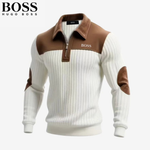 Elegant Zip Collar Sweater || Clearance Sale