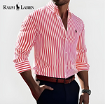 L.R ™ Striped Cotton Dress Shirt