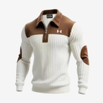 Elegant Zip Collar Sweater - Clearance Sale