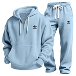 Waffle-Knit Performance Hoodie Jogger Set - Clearance Sale