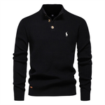 L.R Premium Knit Henley Sweater || Clearance Sale
