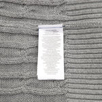 Cable-Knit Crewneck Sweater Gray