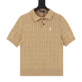 Spurs Knitted Polo Shirt Camel