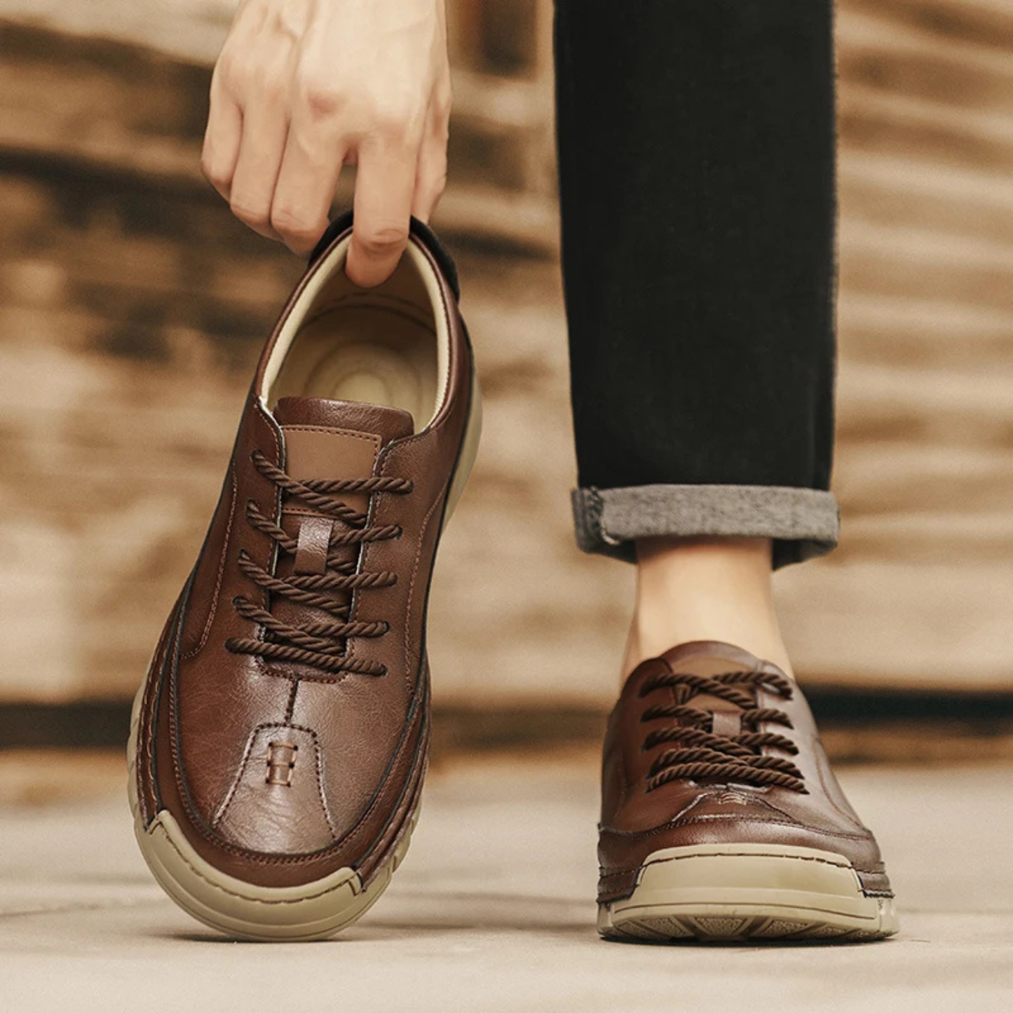 Calder Low Leather Sneakers