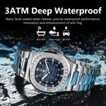 POEDAGAR Luxury Steel Watch