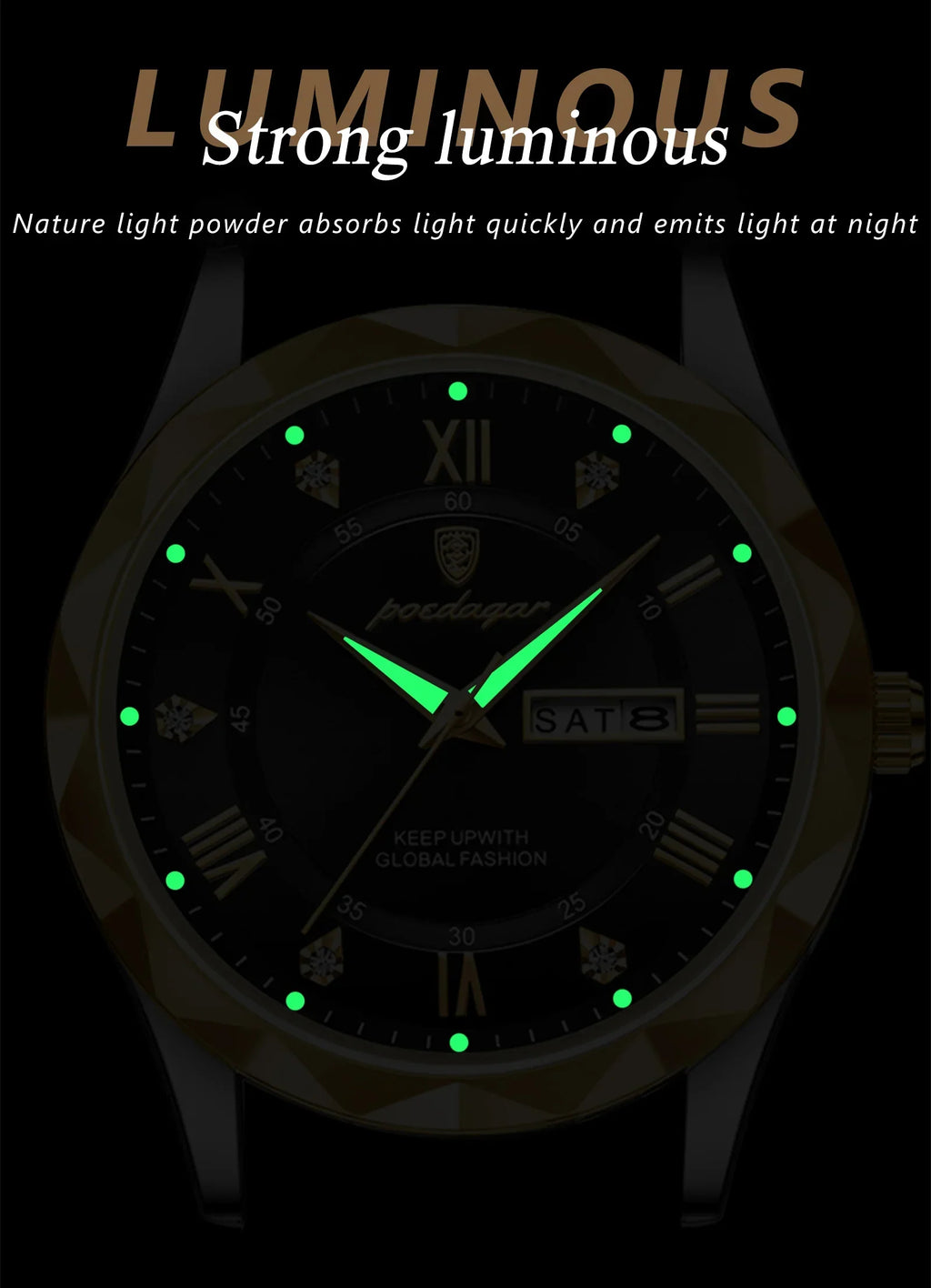 POEDAGAR Prestige Day-Date Watch