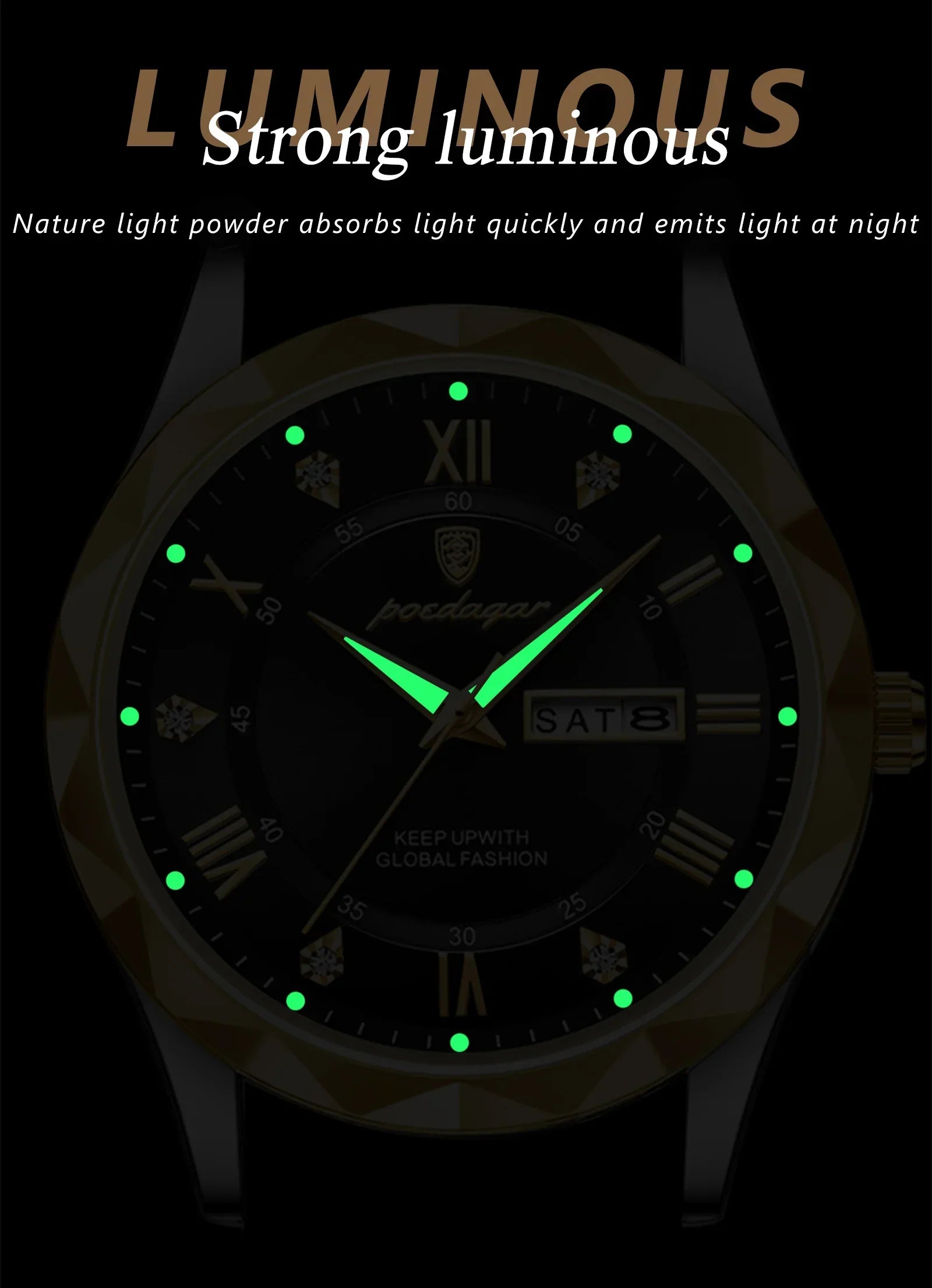 POEDAGAR Prestige Day-Date Watch