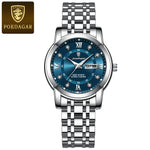 POEDAGAR Elegant Steel Watch