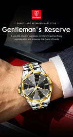 POEDAGAR Royal Steel Watch