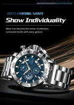 POEDAGAR Titan Chronograph Watch