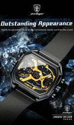 POEDAGAR Tactical Dual Display Chronograph Watch