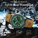 POEDAGAR Chrono Leather Watch