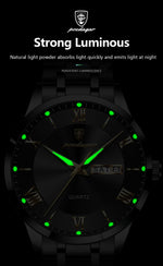 POEDAGAR Classic Day-Date Watch