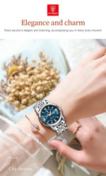 POEDAGAR Elegant Steel Watch