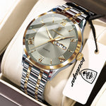 POEDAGAR Classic Day-Date Watch