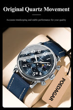 POEDAGAR Tactical Chronograph Watch