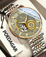 POEDAGAR Prestige Skeleton Automatic Watch