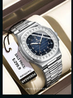 POEDAGAR Royal Grid Luxury Watch