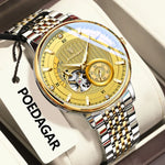POEDAGAR Prestige Skeleton Automatic Watch