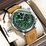 POEDAGAR Chrono Leather Watch