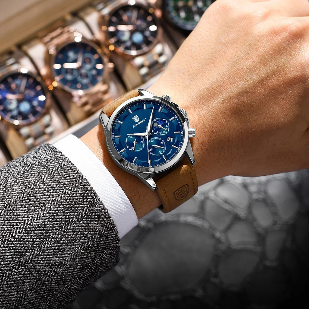 POEDAGAR Vanguard Chronograph Watch
