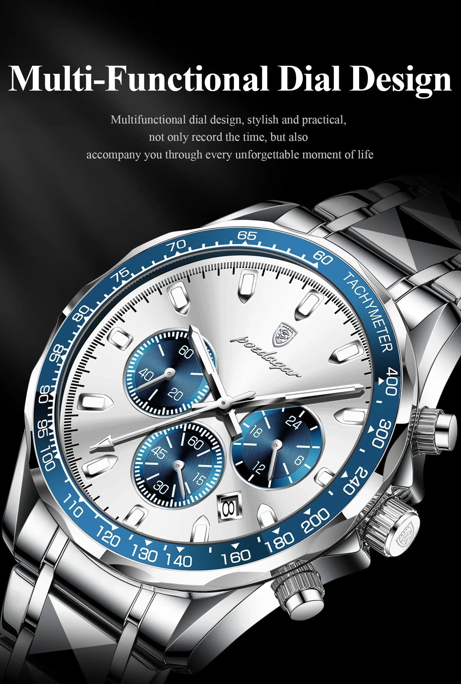 POEDAGAR Vertex Chrono Watch