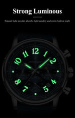 POEDAGAR Tactical Chronograph Watch