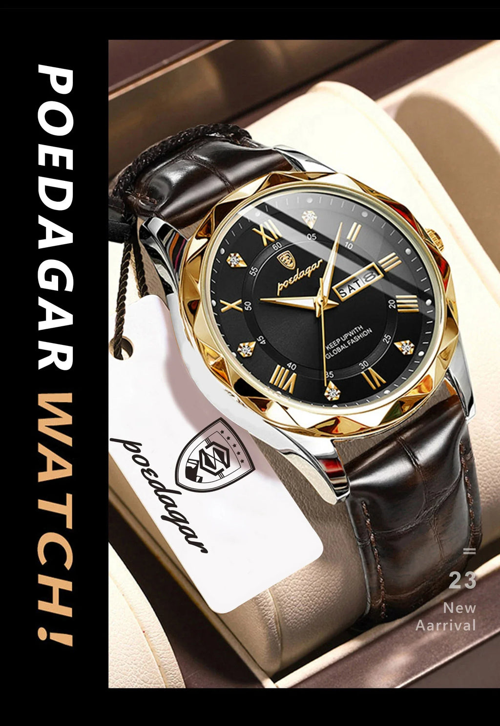 POEDAGAR Prestige Day-Date Watch