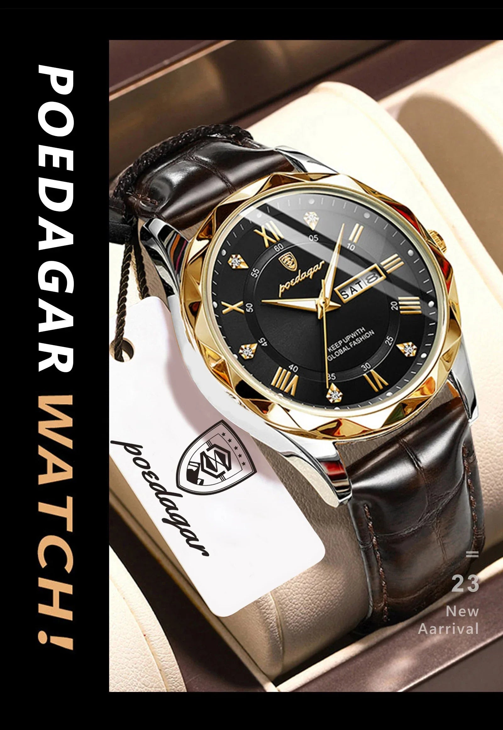 POEDAGAR Prestige Day-Date Watch