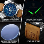 POEDAGAR Vanguard Chronograph Watch