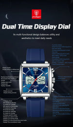 POEDAGAR DualTech Sport Watch