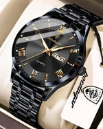 POEDAGAR Classic Day-Date Watch