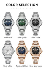 POEDAGAR Luxury Steel Watch