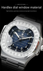 POEDAGAR Royal Grid Luxury Watch