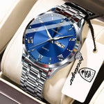 POEDAGAR Classic Day-Date Watch