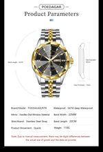 POEDAGAR Royal Steel Watch