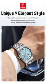 POEDAGAR Royal Steel Watch