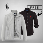 L.R Casual Zip-Up Bomber Premium + FREE Jumper or Shirt (Your Choice)