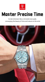 POEDAGAR Royal Steel Watch