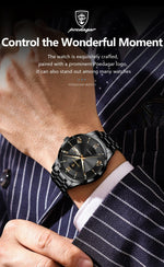 POEDAGAR Classic Day-Date Watch