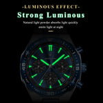 POEDAGAR Chrono Steel Watch