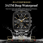 POEDAGAR Square Steel Watch