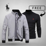L.R Casual Zip-Up Bomber Premium + FREE Jumper or Shirt (Your Choice)