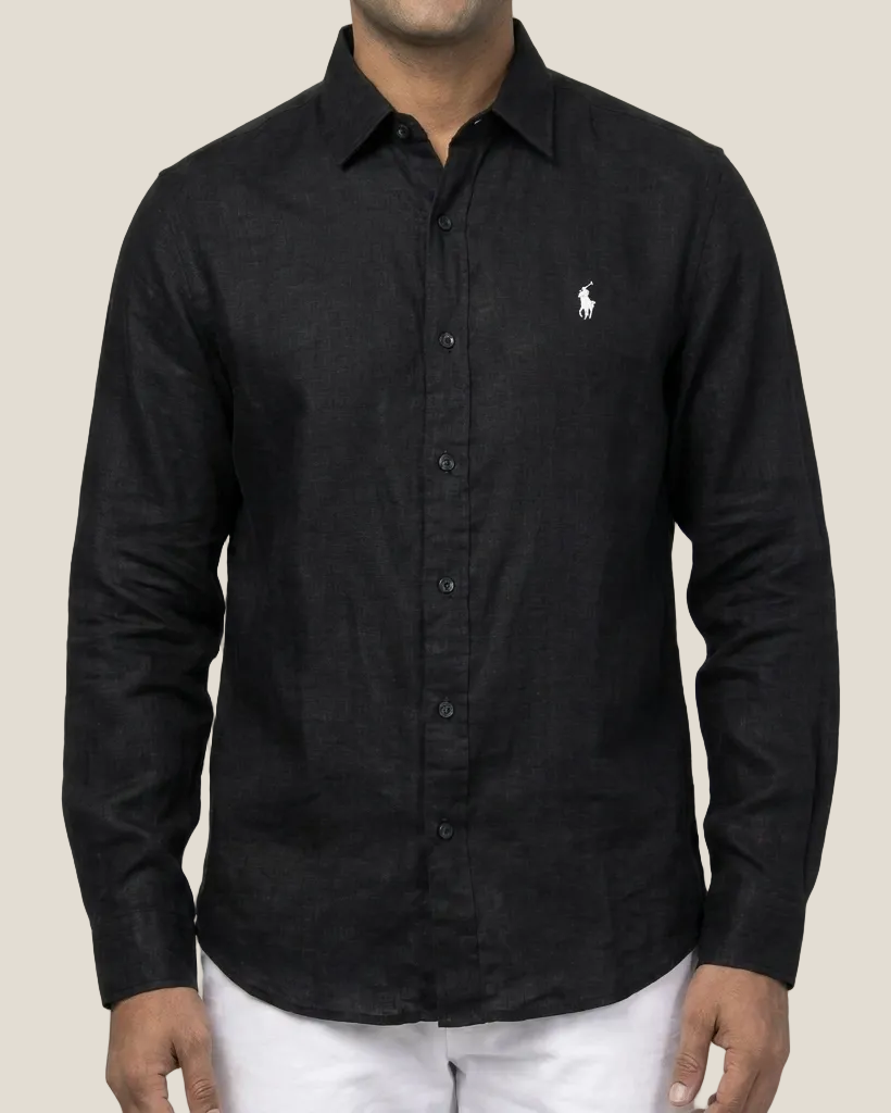 Ralph Lauren Linen/Remi Blend Shirt, Black