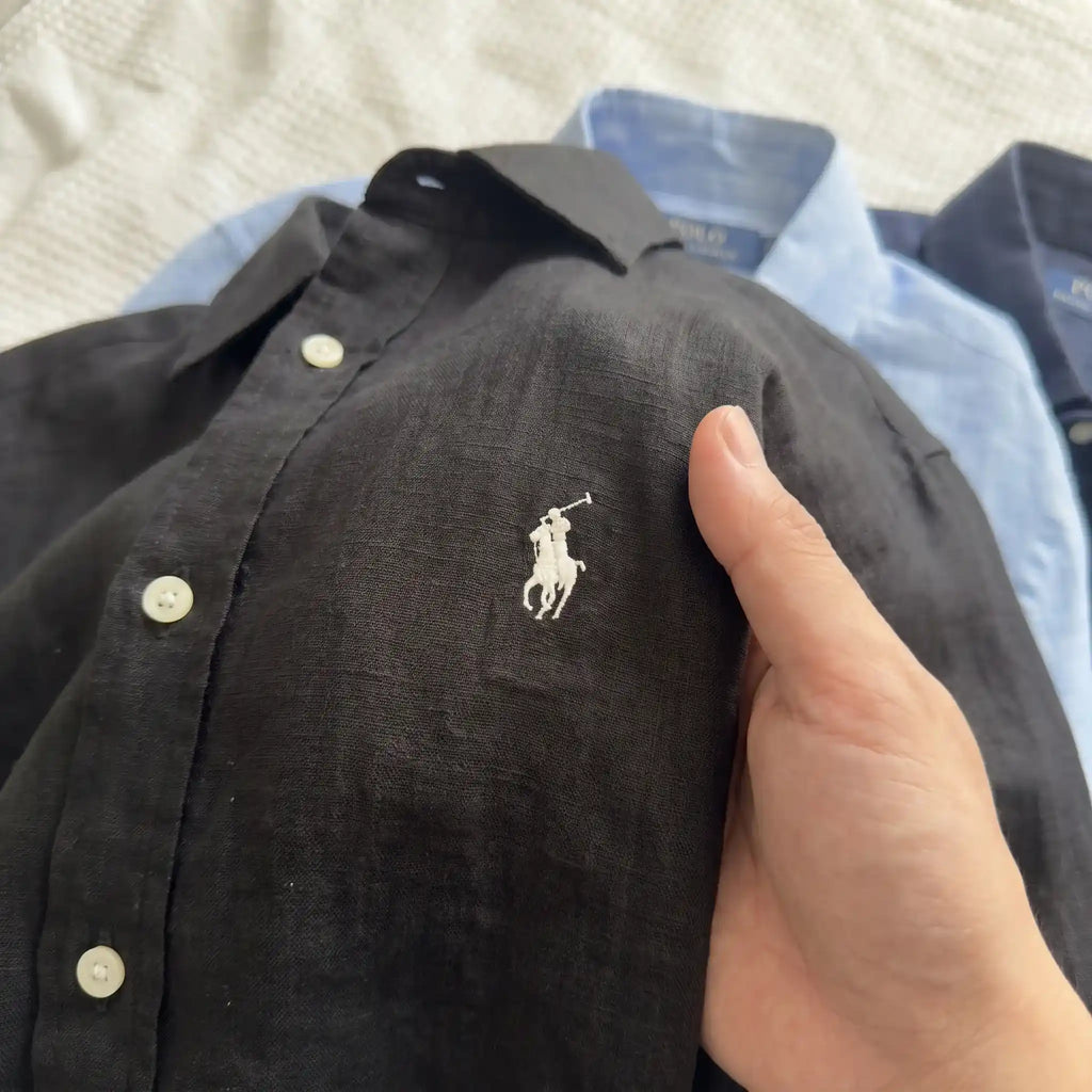 Ralph Lauren Linen/Remi Blend Shirt, Black